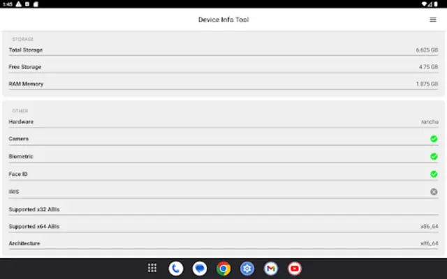 Device Info Tool android App screenshot 2
